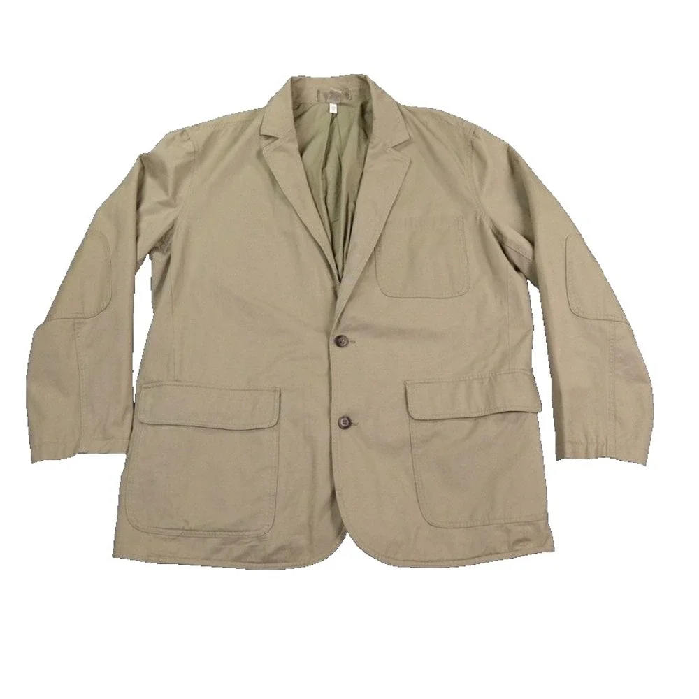 Duluth‎ Jacket Men XLT Tall Fire Hose Presentation Chore Canvas Blazer Elbow Y2K